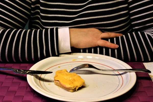 Bir yemek, yemek ve tabağın görüntüsü.