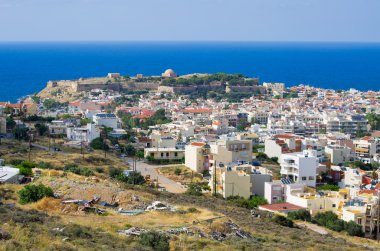 Cityscape of Rethymnon, Crete, Greece clipart