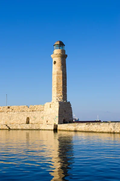 Faro en Rethymno, Creta, Grecia — Foto de Stock