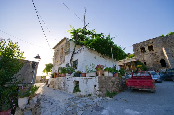 Pueblo romántico Polyrrhenia, Creta, Grecia —  Fotos de Stock