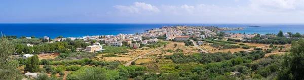 Panorama de la ciudad de Paleochora en Creta, Grecia — Foto de Stock