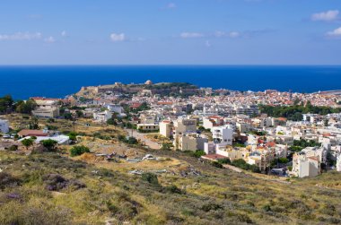 Cityscape Rethymnon, Crete, Yunanistan