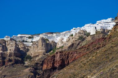 Cityscape Thira Santorini Island, Yunanistan