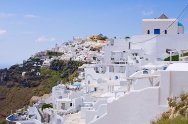 Cityscape Thira Santorini Island, Yunanistan