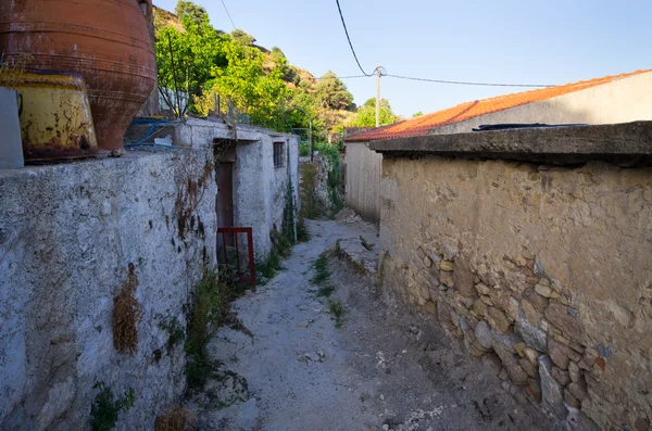 Romantyczna wioska Polyrrhenia, Crete, Grecja — Zdjęcie stockowe