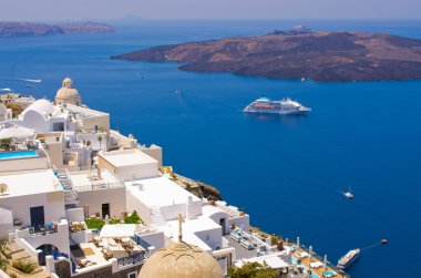 Cityscape Thira Santorini Island, Yunanistan
