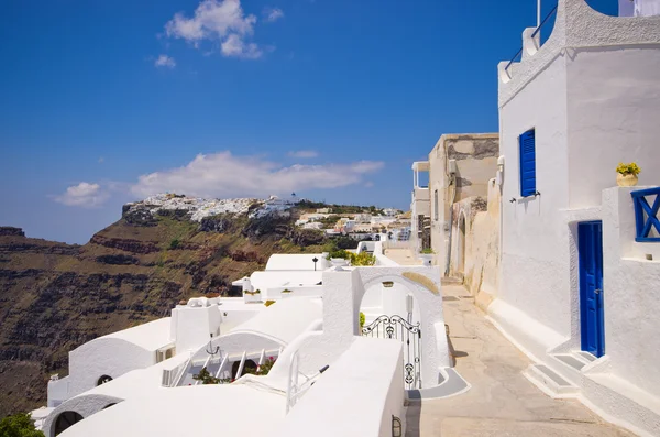 Stadsgezicht van Thira Santorini eiland, Griekenland — Stockfoto