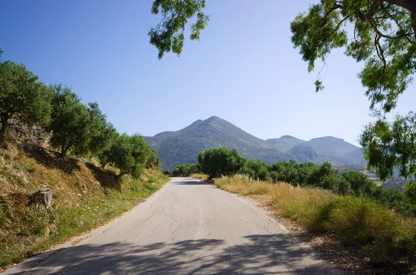 Road on the Crete island, Greece — Stock Photo, Image