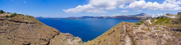 Visa på caldera, Santorini island, Grekland — Stockfoto