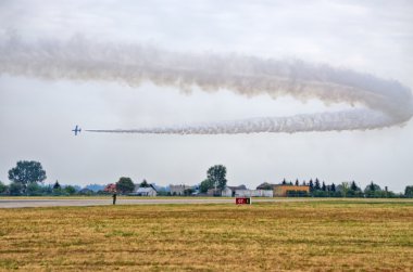 İtalyan Frecce Tricolori oluşumu Radom Airshow, Polonya