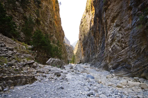 Passage des gorges de Samarie, Crète, Grèce — Photo