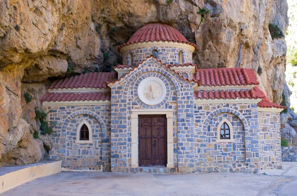 St. Nikolaos kyrkan under berget, Kreta, Grekland — Stockfoto