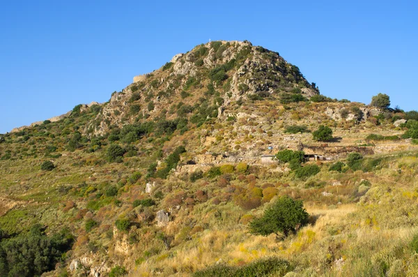 Ruinas de la antigua Polyrrinia, isla de Creta, Grecia — Foto de Stock