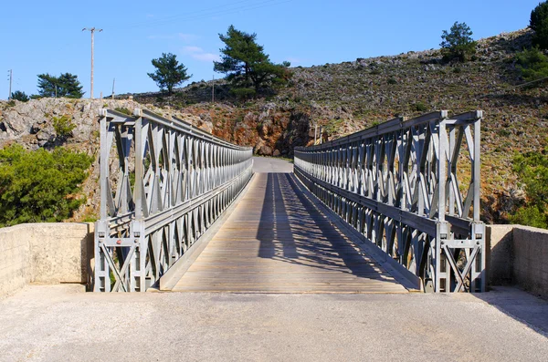 Most nad wąwóz Aradena, Kreta, Grecja — Zdjęcie stockowe