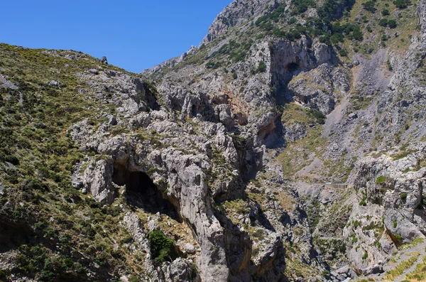Camadas geológicas na ilha de Creta, Grécia — Fotografia de Stock