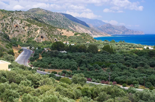 Colline sull'isola di Creta, Grecia — Foto Stock