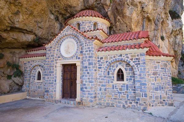 St. Nikolaos kyrkan under berget, Kreta, Grekland — Stockfoto