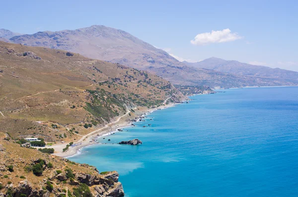 Montagne sul mare sull'isola di Creta, Grecia — Foto Stock