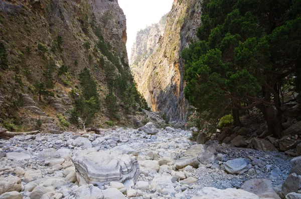 Passagem de Samaria Gorge, Creta, Grécia — Fotografia de Stock