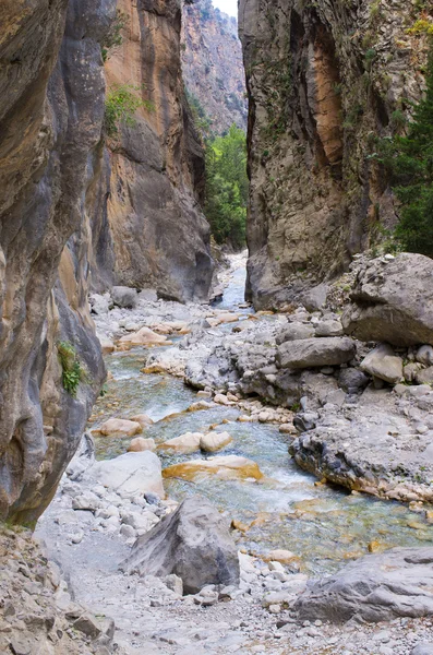 Passaggio di Samaria Gorge, Creta, Grecia — Foto Stock