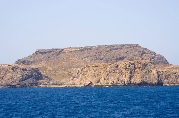 Klipporna nära berömda Balos beach, Kreta, Grekland — Stockfoto