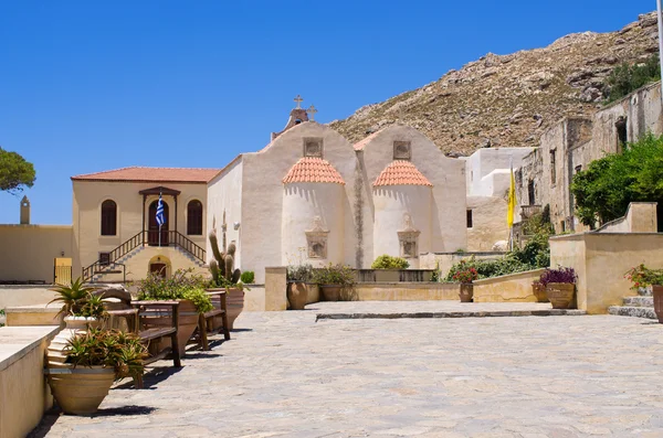 Claustro de Moni Preveli en la isla de Creta, Grecia —  Fotos de Stock