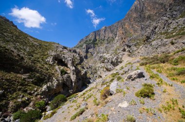 Kourtaliotiko gorge adada Crete, Yunanistan