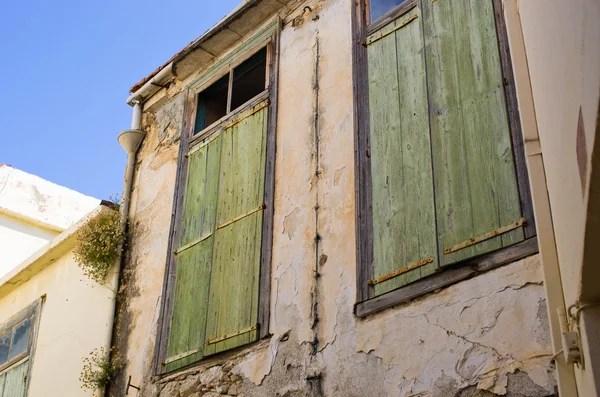 Yeşil kapı Crete Adası - Yunanistan — Stok fotoğraf