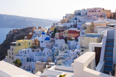 Cityscape Oia Santorini Island, Yunanistan