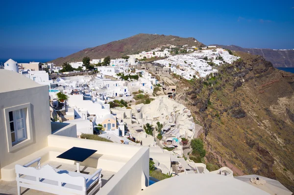 Stadsgezicht van Oia op Santorini eiland, Griekenland — Stockfoto