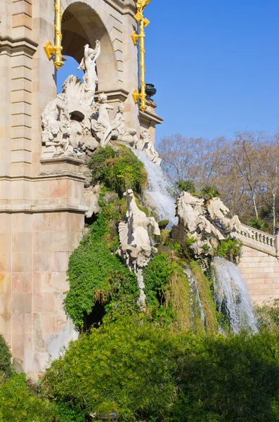 Famous fountain in Barcelona - Spain — Stock Photo, Image