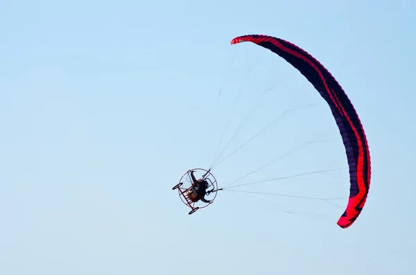 Paragliders show on Radom Airshow, Poland — Stock Photo, Image