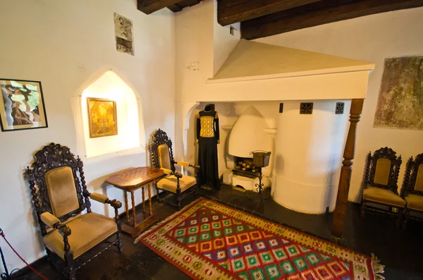 Interior do castelo "Drácula" . — Fotografia de Stock