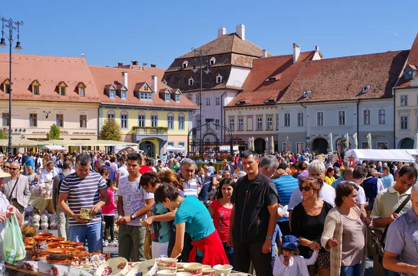 Targ Ceramica en Sibiu, Rumania — Foto de Stock