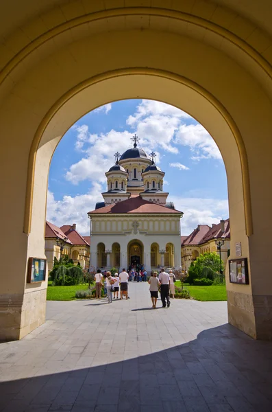 Koronázási katedrális Alba Iulia Stock Kép