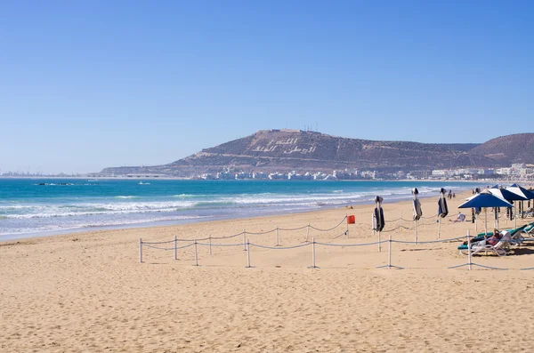 Pláž v Agadir, Maroko — Stock fotografie
