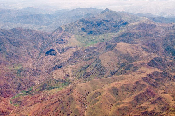 Atlas mountains from the plane — Stock Photo, Image