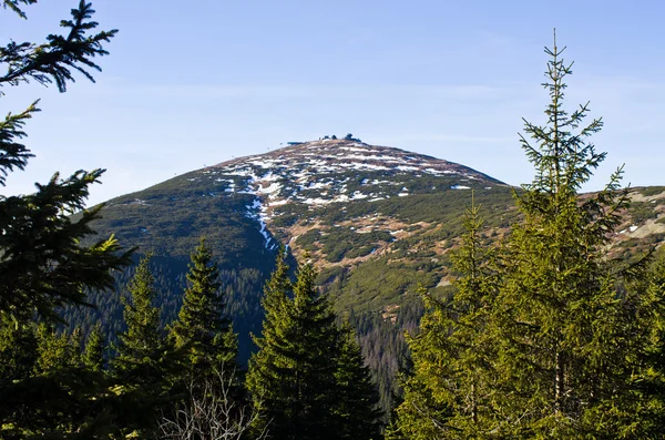 Karkonosze 山 - ポーランドでシニュエスカ ピーク — ストック写真