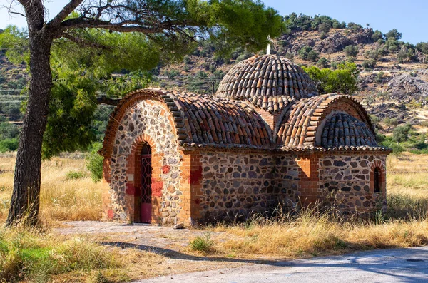 Монастырь Святого Игнатия Острове Лесбос Греция — стоковое фото