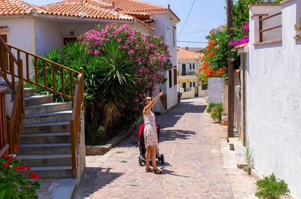 Sigri Pequeño Pueblo Isla Lesbos Grecia —  Fotos de Stock