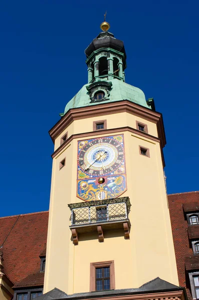 Torre Del Antiguo Ayuntamiento Leipzig Alemania — Foto de Stock