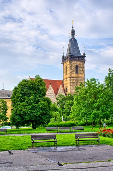 Town hall on Karlove Namesti in Prague, Czech Republic — Stock Photo, Image