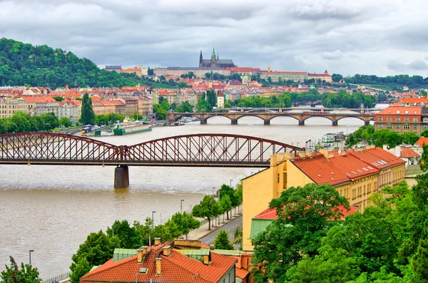 Wełtawie w Pradze, Republika Czeska — Zdjęcie stockowe