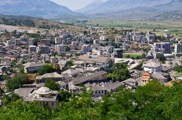 Gjirokaster - アルバニアの銀の屋根の町 — ストック写真
