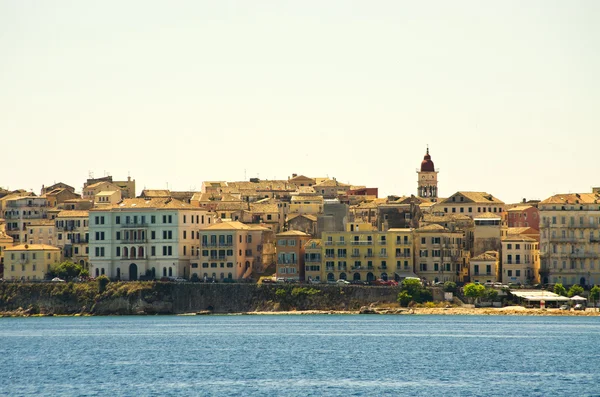 Casas da cidade de Corfu, Grécia — Fotografia de Stock