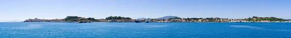 Korfu w panoramiczny widok, Grecja — Zdjęcie stockowe