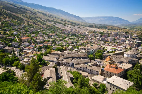 Gjirokaster - cidade de telhados de prata, Albânia — Fotografia de Stock
