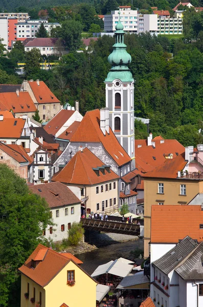 Gamla bron Cesky Krumlov, Tjeckien — Stockfoto