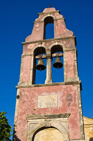 Velho campanário na ilha de Corfu, Grécia — Fotografia de Stock