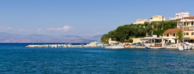 Kassiopi bay Corfu Island - Yunanistan